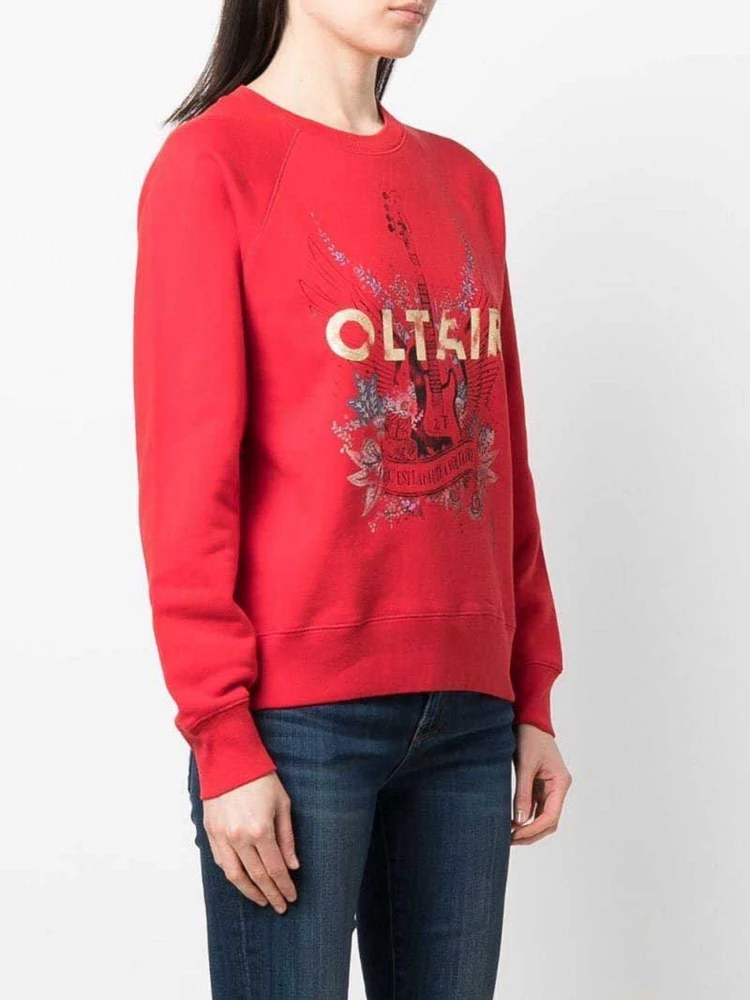 Woman New Guitar Printing and Dyeing Casual Sweater 100% Cotton 
Woman New Guitar Printing and Dyeing Casual Sweater 100% Cotton