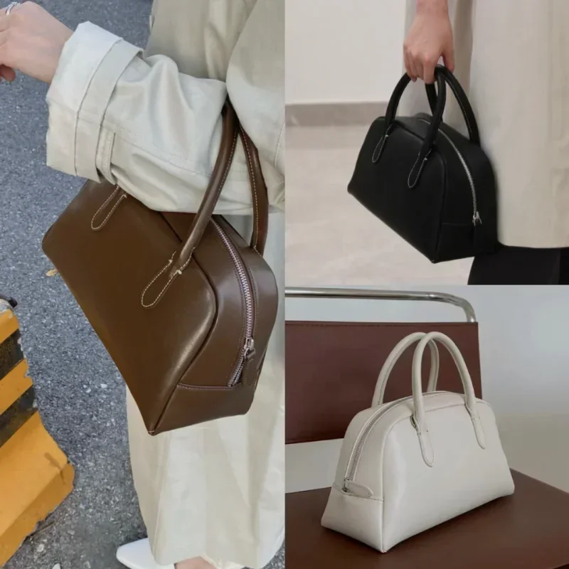 All-match Handbags High Designer Leather Genuine Bolso Commuter Bag Women Mujer Quality Cowhide Luxury For Fashion Solid Boston
All-match Handbags High Designer Leather Genuine Bolso Commuter Bag Women Mujer Quality Cowhide Luxury For Fashion Solid Boston