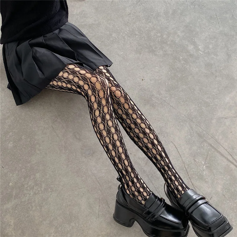 Ladies Transparent Sexy Pantyhose Over the Knee Stockings Nightclub Tights Texture Hollow Lace Mesh Pantyhose Women's Socks
Ladies Transparent Sexy Pantyhose Over the Knee Stockings Nightclub Tights Texture Hollow Lace Mesh Pantyhose Women's Socks