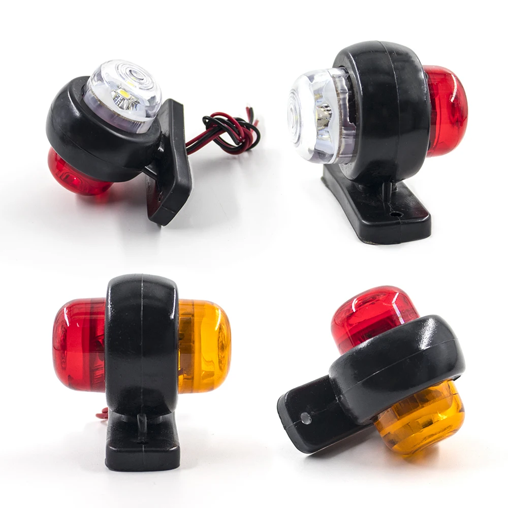 4Pcs 12V-24V Side Outline Marker Position Edge Light Clearance Signal Lamp Indicator Truck Trailer Lorry Caravan Tractor
4Pcs 12V-24V Side Outline Marker Position Edge Light Clearance Signal Lamp Indicator Truck Trailer Lorry Caravan Tractor