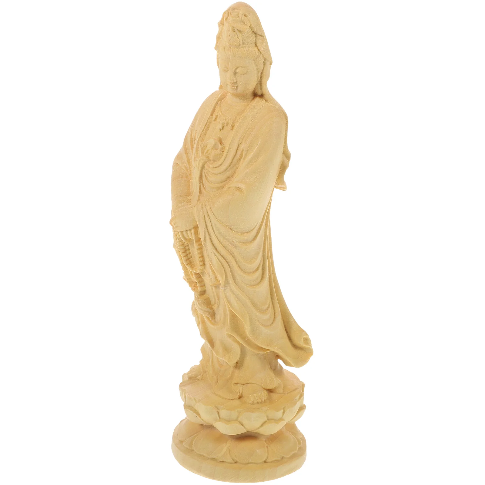Bodhisattva Ornament Wooden Desktop Adornment Guanyin Decor Statue Craft Tabletop
Bodhisattva Ornament Wooden Desktop Adornment Guanyin Decor Statue Craft Tabletop