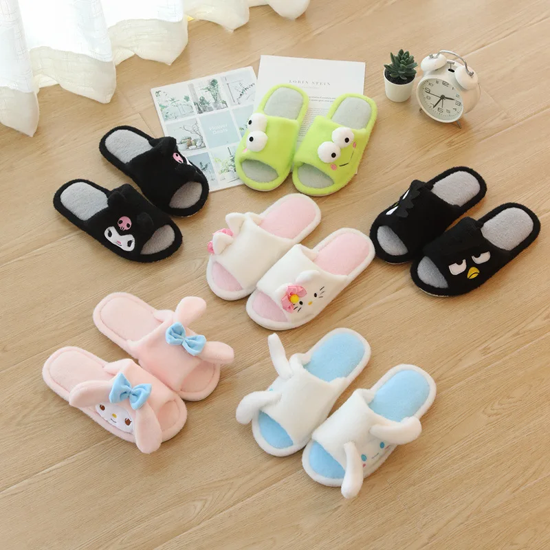 Kawaii Sanriod Anime Series Hello Kt Cinnamorol Kuromi Mymelody Plush Fish Mouth Non-Slip Open Toe Slippers Girlfriend Girl Gift
Kawaii Sanriod Anime Series Hello Kt Cinnamorol Kuromi Mymelody Plush Fish Mouth Non-Slip Open Toe Slippers Girlfriend Girl Gift