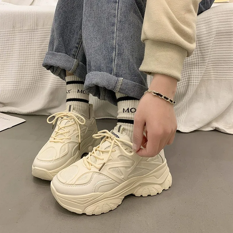2023 New Luxury 7cm Thick Sole Sneakers Wedge Women's Casual Shoes Breathable Summer Shoes Women's Fashion Sneakers Spring
2023 New Luxury 7cm Thick Sole Sneakers Wedge Women's Casual Shoes Breathable Summer Shoes Women's Fashion Sneakers Spring