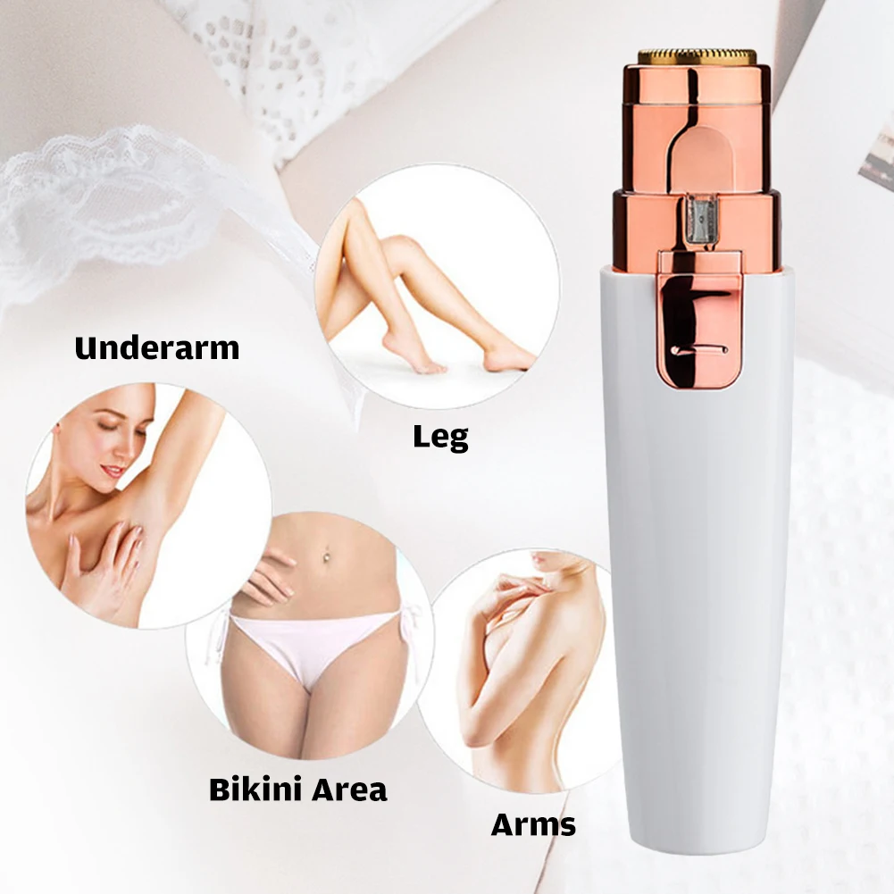 2 in 1 Women Electric Face Body Eyebrow Trimmer Hair Removal Epilator White Mini Lipstick Shaver Razor Facial Hair Remover for W
2 in 1 Women Electric Face Body Eyebrow Trimmer Hair Removal Epilator White Mini Lipstick Shaver Razor Facial Hair Remover for W