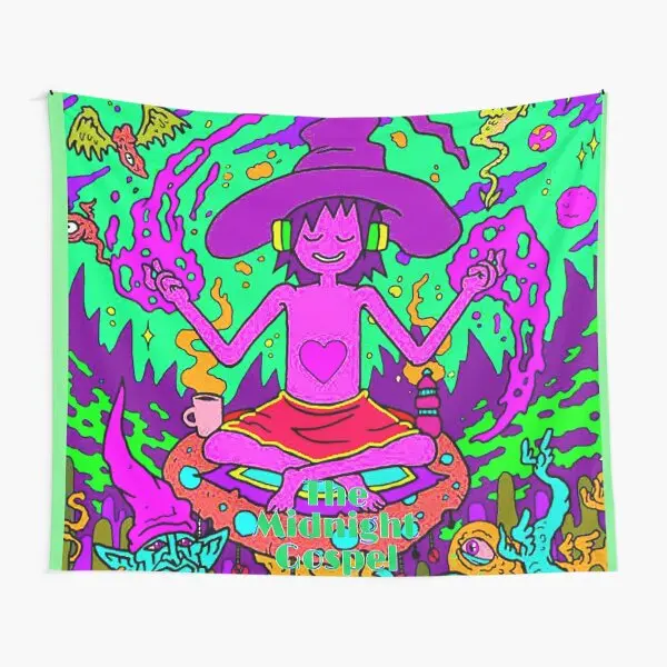 

Midnight Gospel Artwork Tapestry Hanging Printed Travel Room Mat Bedroom Decoration Living Bedspread Beautiful Wall Yoga Towel