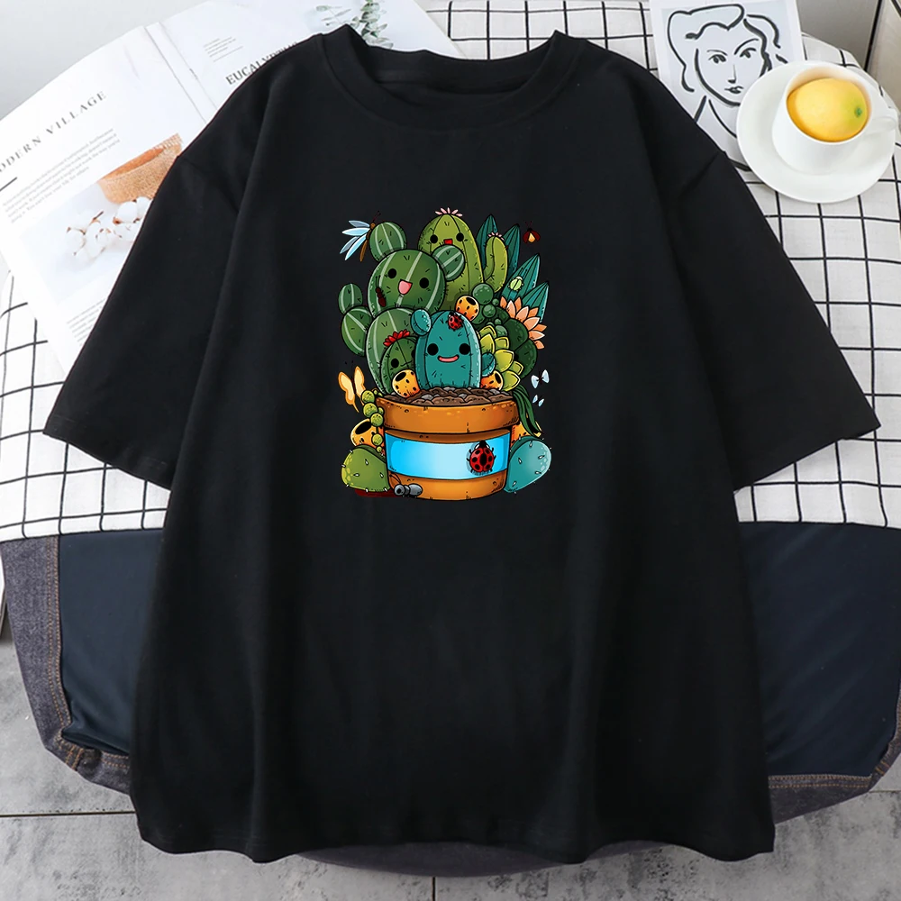 Cactus Succulents Print T Shirts Women Summer Short Sleeve Breathable O Neck Tshirts Female Anime Harajuku Cartoon Casual Tshirt
Cactus Succulents Print T Shirts Women Summer Short Sleeve Breathable O Neck Tshirts Female Anime Harajuku Cartoon Casual Tshirt