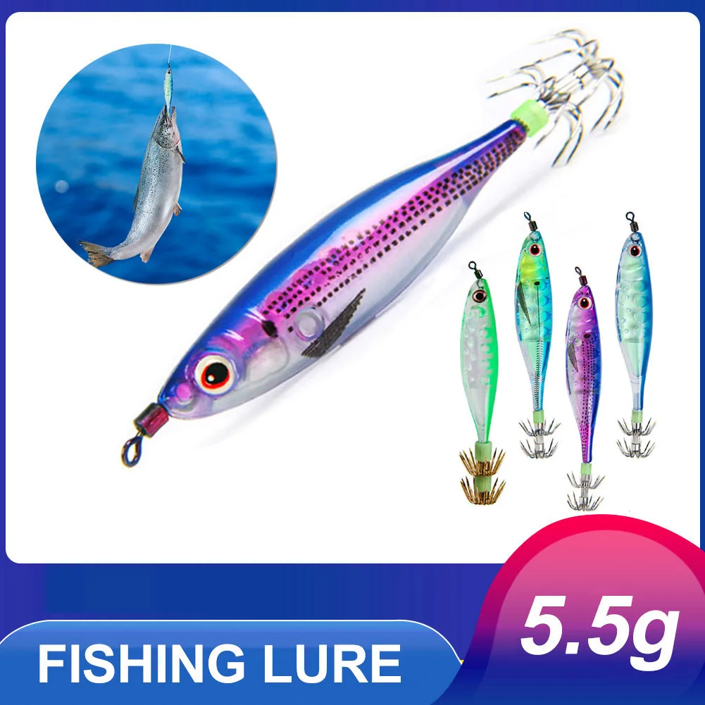 Luminous Squid Bait 60mm 5.5g Artificial Shrimp Bait Luminous Octopus Cuttlefish Bait for Sea Fishing Squid Bait Fishing Tools
Luminous Squid Bait 60mm 5.5g Artificial Shrimp Bait Luminous Octopus Cuttlefish Bait for Sea Fishing Squid Bait Fishing Tools