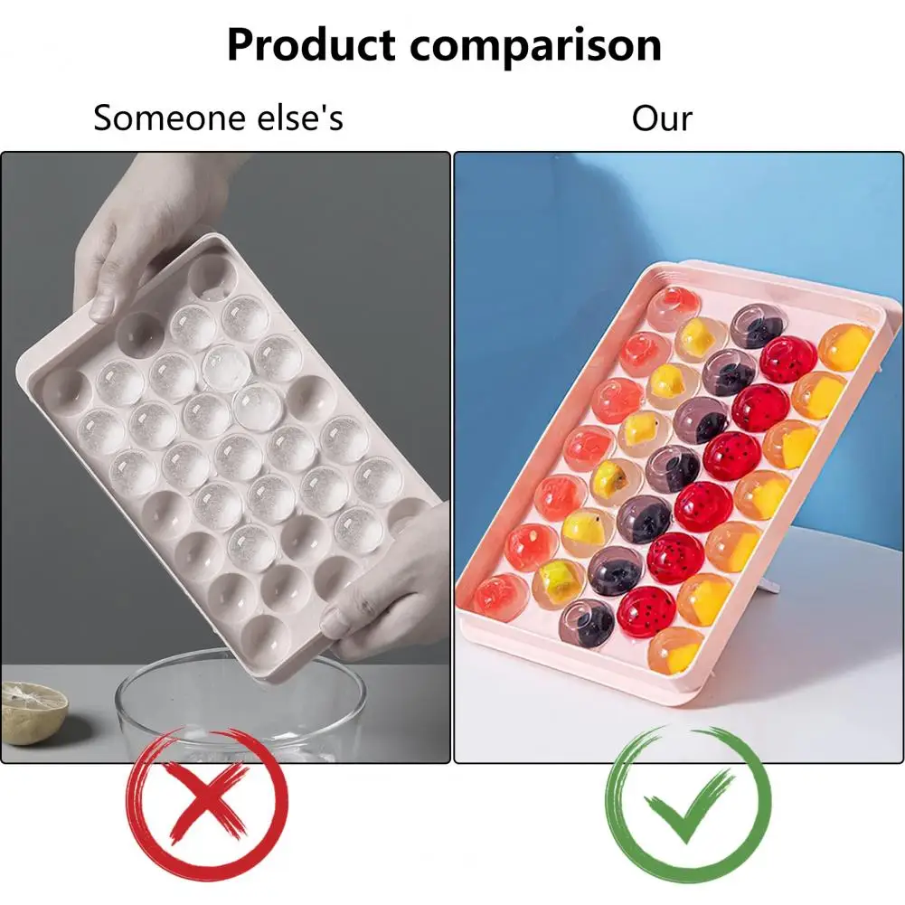 Ice Ball Mold 1 Set Convenient Prevent Odor Tainting Easy to Clean Quick Cooling Ice Sphere Mold Kitchen Tool
Ice Ball Mold 1 Set Convenient Prevent Odor Tainting Easy to Clean Quick Cooling Ice Sphere Mold Kitchen Tool