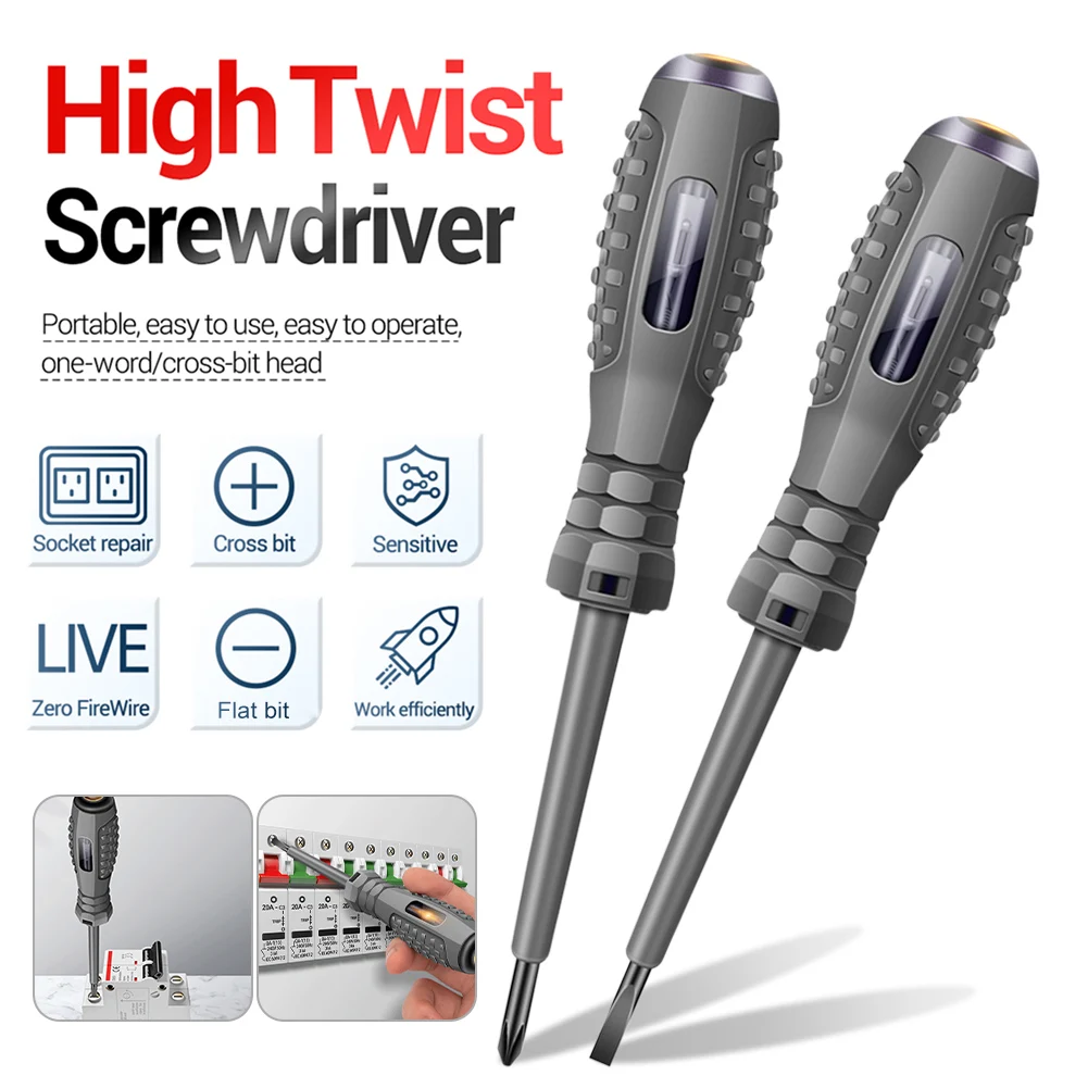 Electric Voltage Tester Pen AC Non-contact Induction Test Pencil Voltmeter Power Detector Electrical Screwdriver Voltage Meter
Electric Voltage Tester Pen AC Non-contact Induction Test Pencil Voltmeter Power Detector Electrical Screwdriver Voltage Meter
