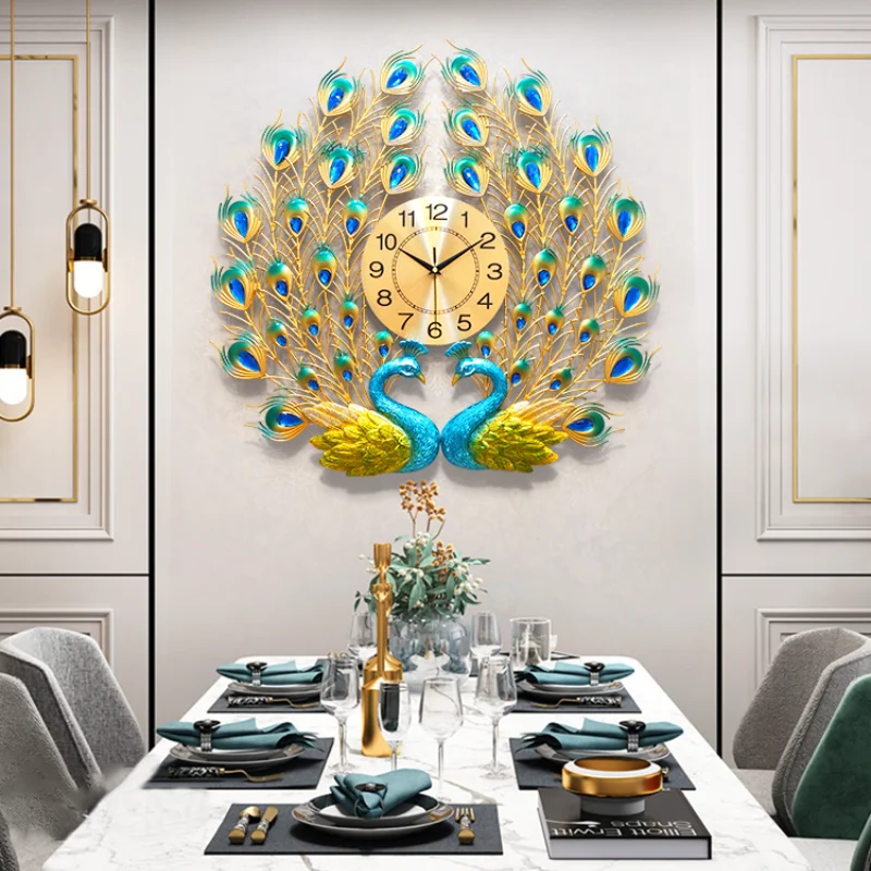 Mechanism Metal Giant Wall Clocks Modern Design Peacock European Living Room Silent Wall Clocks Horloge Murale Home Accessories
Mechanism Metal Giant Wall Clocks Modern Design Peacock European Living Room Silent Wall Clocks Horloge Murale Home Accessories