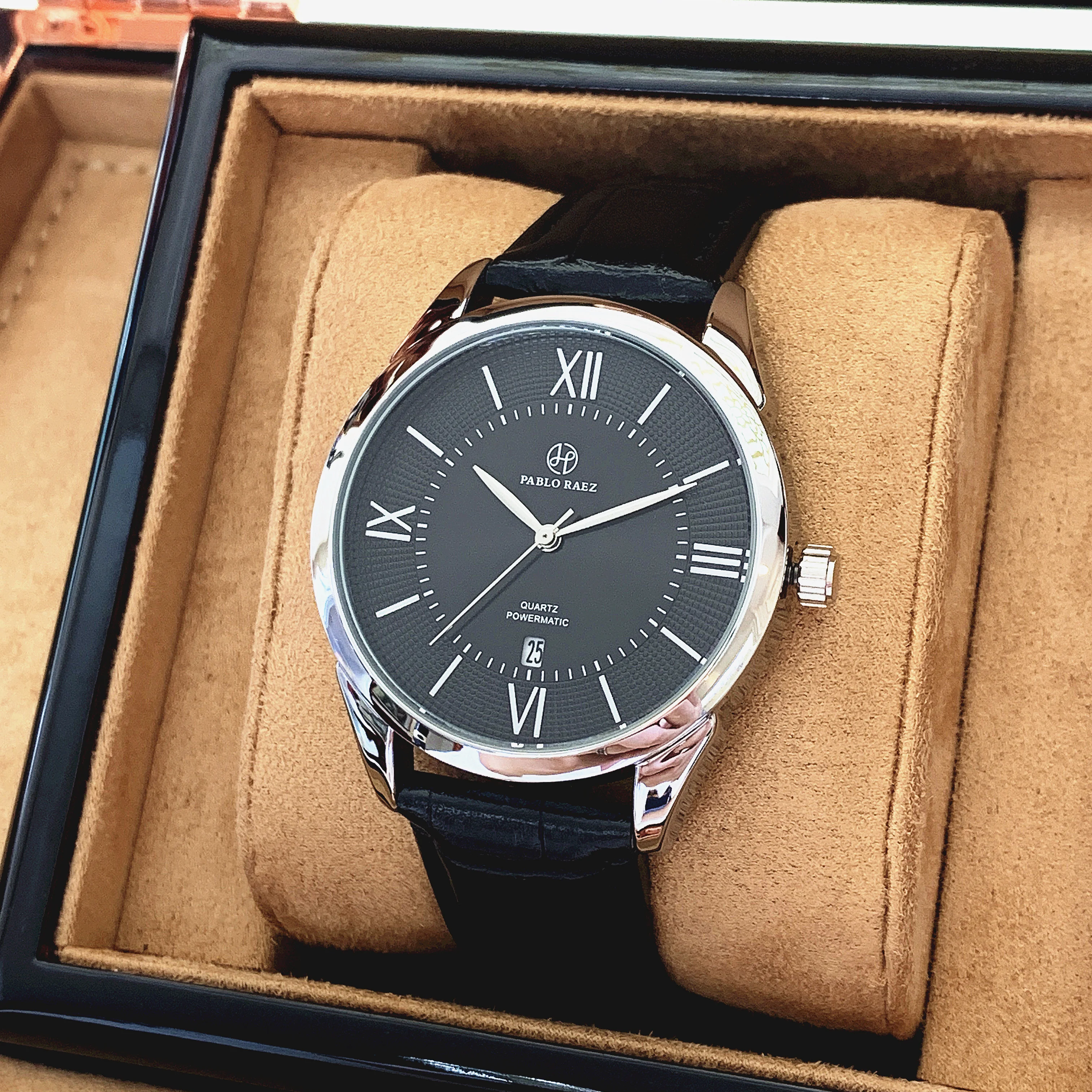 

PABLO RAEZ Newest Design Men Fashion Top Quality Watch Leather Waterproof Simple Clock Date Luxury Brand Quartz Male Wristwatch