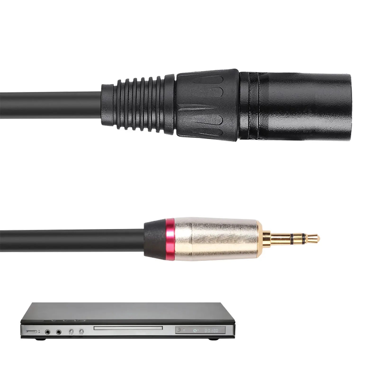 3.5mm To XLR Microphone Mic Connector 3 Pin 3.5 To XLR Male Converter Audio Adapter Cable HIFI Shielded 3.5 To XLR Male
3.5mm To XLR Microphone Mic Connector 3 Pin 3.5 To XLR Male Converter Audio Adapter Cable HIFI Shielded 3.5 To XLR Male