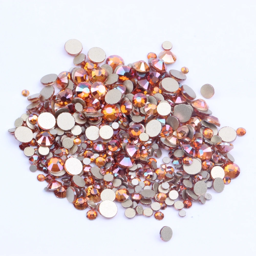 Non Hotfix Gold Bottom Crystal Rhinestones Amber Color Many Size Glass Glue On For Wedding Dresses DIY Nail Art Decorations
Non Hotfix Gold Bottom Crystal Rhinestones Amber Color Many Size Glass Glue On For Wedding Dresses DIY Nail Art Decorations