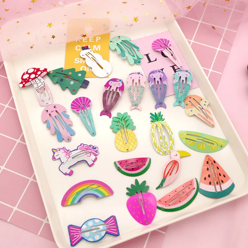 Cartoon Cute Fruit Watermelon Strawberry Mermaid Hair Clips For Girl Children Cute Kawaii Fairy Hairpin Fashion Accessories 
Cartoon Cute Fruit Watermelon Strawberry Mermaid Hair Clips For Girl Children Cute Kawaii Fairy Hairpin Fashion Accessories