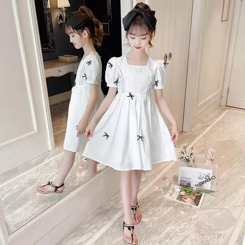 Girls Dresses 2022 Summer New Foreign Little Girl Short-sleeved Skirt Chinese Big Boy Fashion Princess Dress
Girls Dresses 2022 Summer New Foreign Little Girl Short-sleeved Skirt Chinese Big Boy Fashion Princess Dress