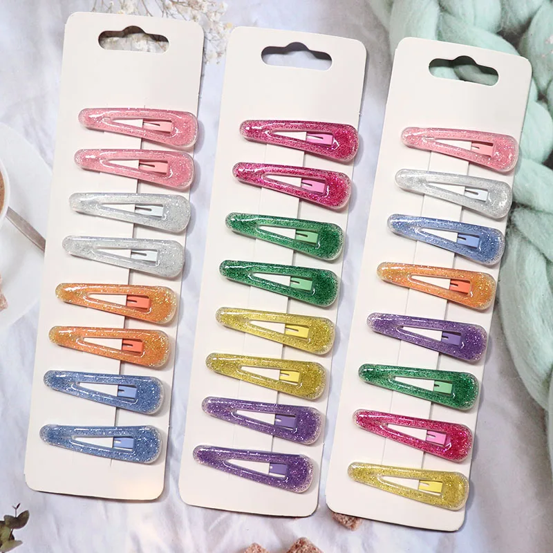 8Pcs/Set Sequins Snap Hair Clips For Girls Women Flash Powder Hair Barrettes Glitter Hairpin Kids Hair Accessories 
8Pcs/Set Sequins Snap Hair Clips For Girls Women Flash Powder Hair Barrettes Glitter Hairpin Kids Hair Accessories