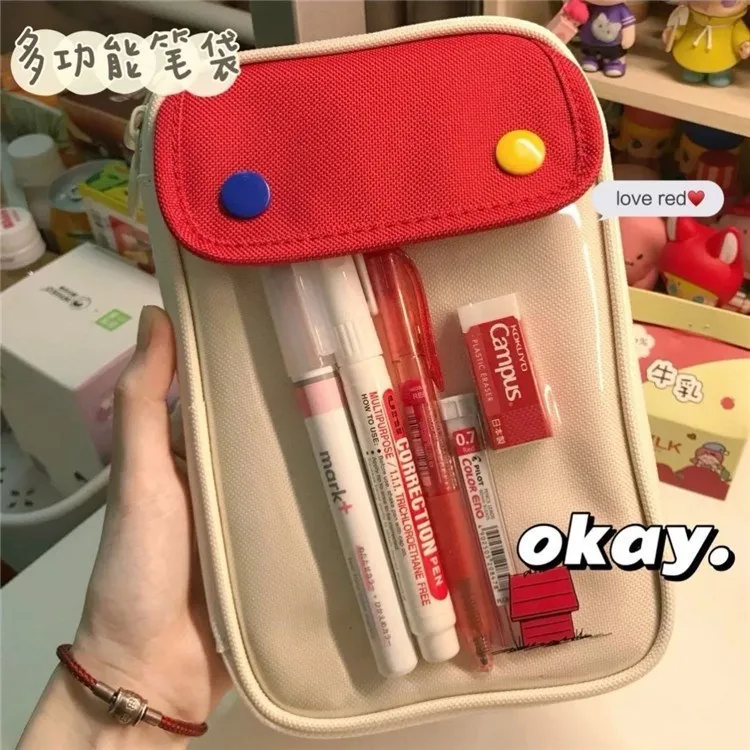Ins Large Capacity Pen Bags Korea Kawaii Student Stationery Storage Bag utility Pencil Box School Office Accessories For Desk
Ins Large Capacity Pen Bags Korea Kawaii Student Stationery Storage Bag utility Pencil Box School Office Accessories For Desk