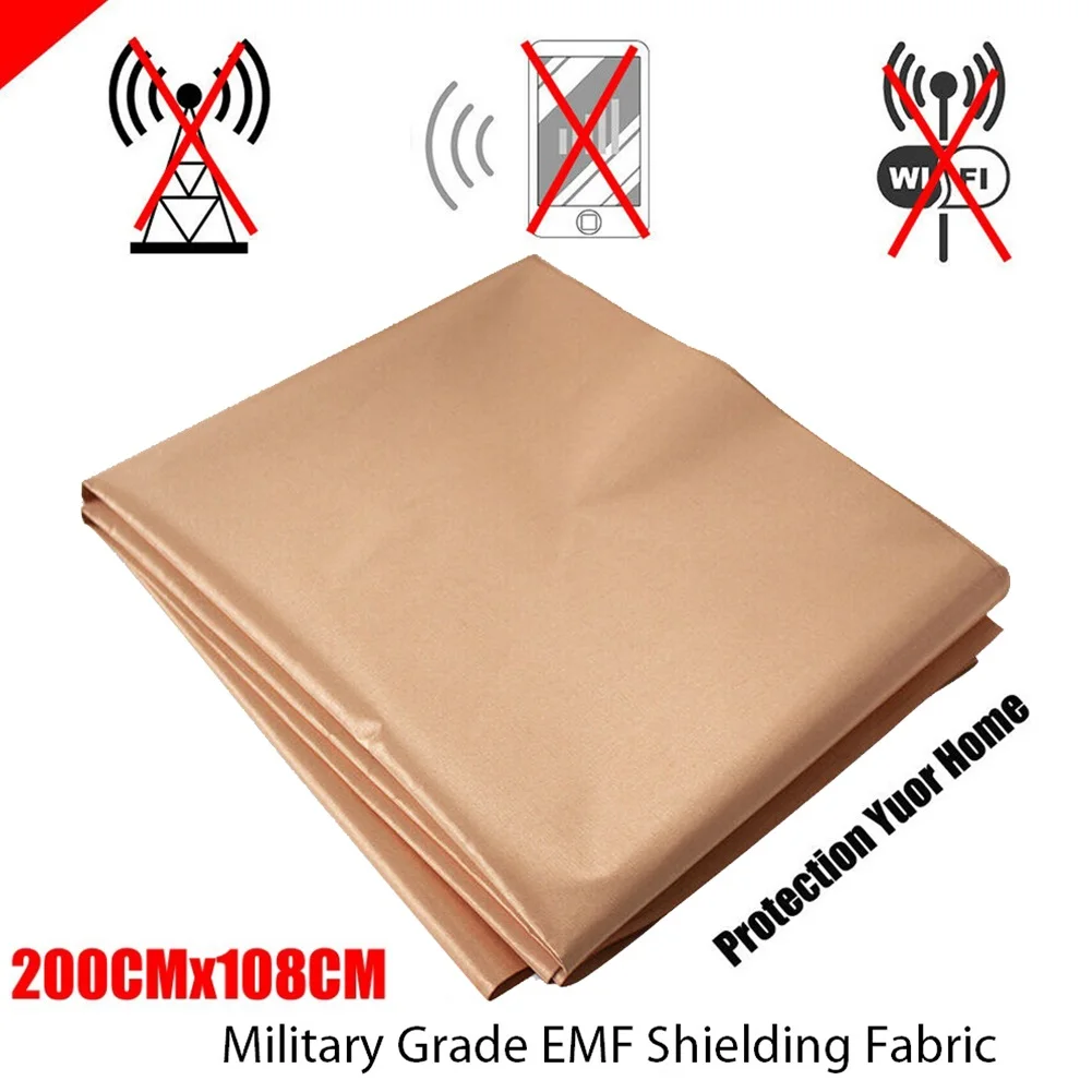 2*1 м EMF Радиационная экранирующая ткань Медь антистатическая Wi-Fi/Мобильный/GPS