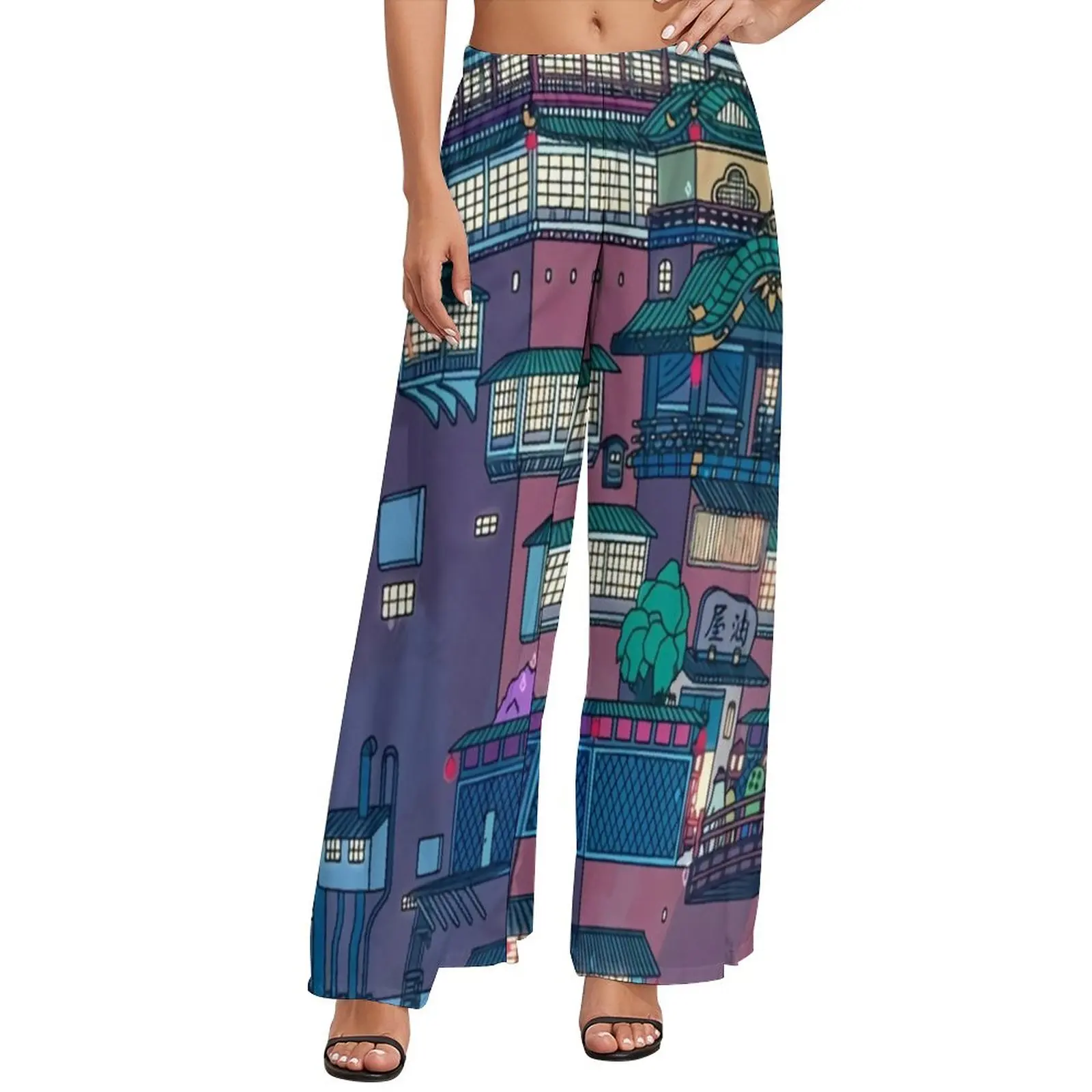 Штаны с высокой талией, складками, для ванной комнаты, повседневные брюки, уличная одежда, Дизайнерские широкие брюки
Штаны с высокой талией, складками, для ванной комнаты, повседневные брюки, уличная одежда, Дизайнерские широкие брюки