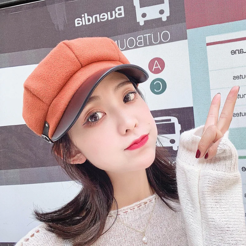 New Fashion Woolen Octagonal Cap Hats Female Adjustable 6 Colors Autumn Winter Stylish Artist Painter Newsboy Caps Beret Hats
New Fashion Woolen Octagonal Cap Hats Female Adjustable 6 Colors Autumn Winter Stylish Artist Painter Newsboy Caps Beret Hats