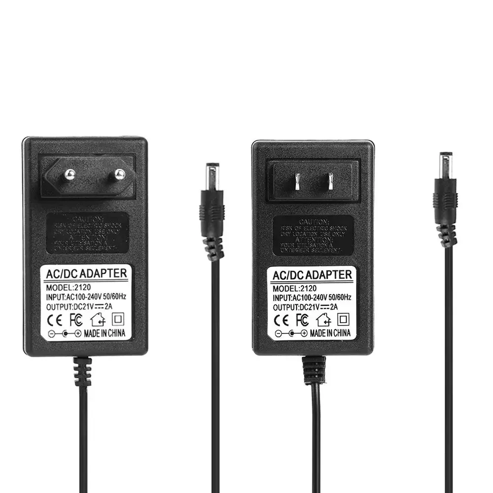 DC21V 2A 18650 Lithium Battery Charger DC 5.5x2.5mm EU US Plug Power Adapter Charger for 18490 14650 14514430 Battery Pack NEW
DC21V 2A 18650 Lithium Battery Charger DC 5.5x2.5mm EU US Plug Power Adapter Charger for 18490 14650 14514430 Battery Pack NEW