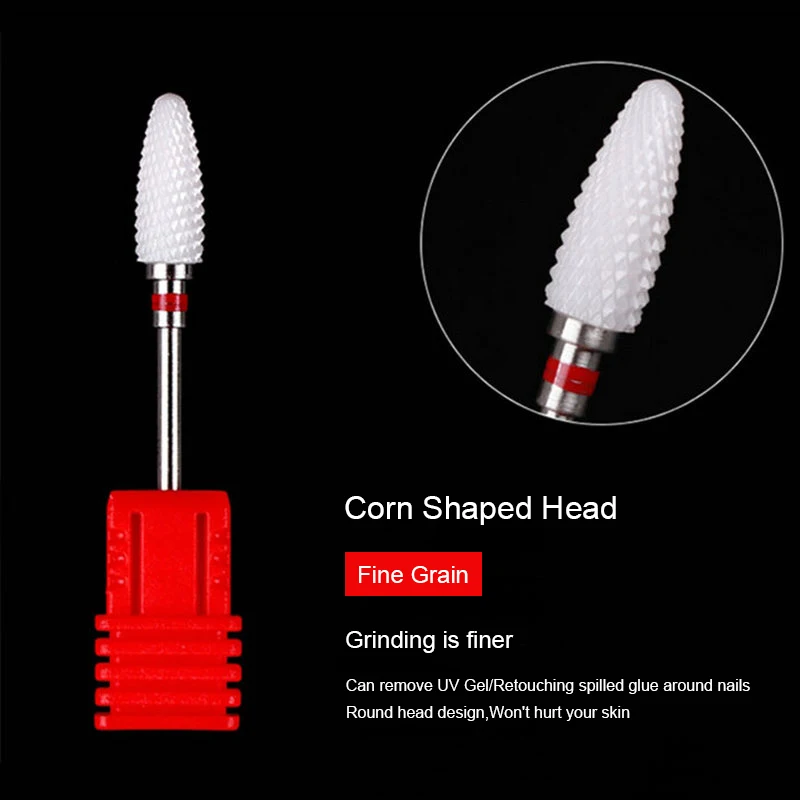 Manicure Ceramic Polishing Head Remove Gel Nail Polish De-dead Leather Tool Electric Nail Grinder Accessories Pedicure Mill Bits 
Manicure Ceramic Polishing Head Remove Gel Nail Polish De-dead Leather Tool Electric Nail Grinder Accessories Pedicure Mill Bits