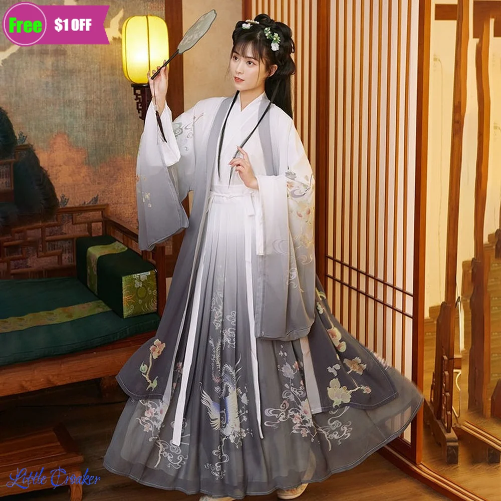 Hanfu Women Original Autumn Chinese Ancient Costume Winter Jin Wei Jin Style Waist-crossed Collar Chinese Outfits for Women
Hanfu Women Original Autumn Chinese Ancient Costume Winter Jin Wei Jin Style Waist-crossed Collar Chinese Outfits for Women