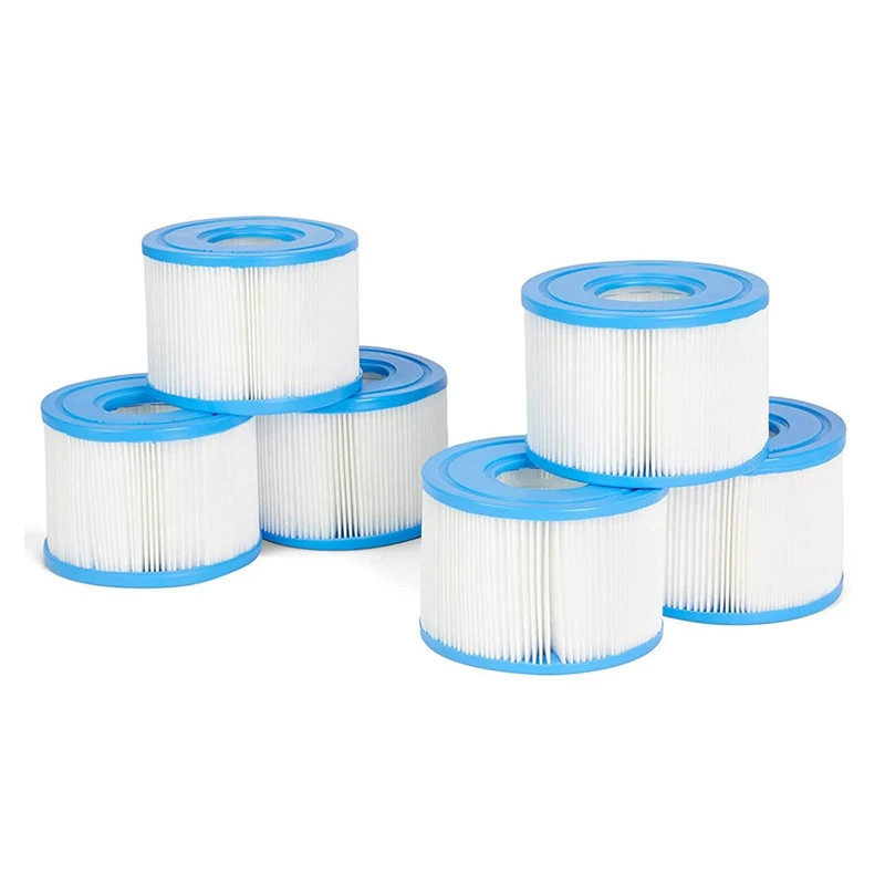 

Type S1 Hot Tub Filter, Compatible For Intex Purespa, Easy Set Pool Spa Filter Cartridges 6-Pack