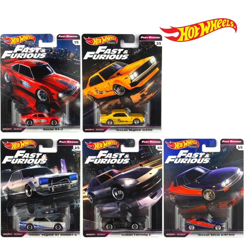 Hot Wheels GBW75 Fast & Furious 5 Nissan Silvia Nissan Fairlady Mazda Nissan Skyline Nissan Skyline 1:64 Metal Diecast Car Toys
Hot Wheels GBW75 Fast & Furious 5 Nissan Silvia Nissan Fairlady Mazda Nissan Skyline Nissan Skyline 1:64 Metal Diecast Car Toys