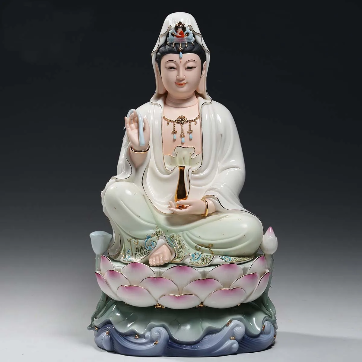 5A+ Good HOME high grade Buddha statue Guan yin PU SA Avalokiteshvara Buddha COLOR Ceramic statue bless safe health good luck
5A+ Good HOME high grade Buddha statue Guan yin PU SA Avalokiteshvara Buddha COLOR Ceramic statue bless safe health good luck