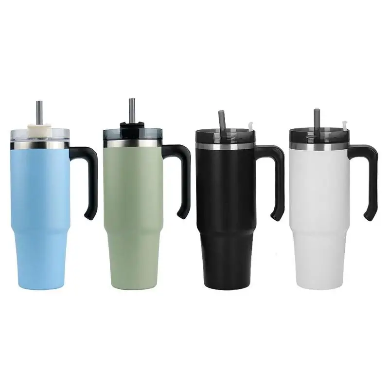 Car Stainless Steel Thermos Cup With Handle Vacuum Tumbler With Straw And Lid Large Capacity Cup For Car Traveling And Hiking
Car Stainless Steel Thermos Cup With Handle Vacuum Tumbler With Straw And Lid Large Capacity Cup For Car Traveling And Hiking