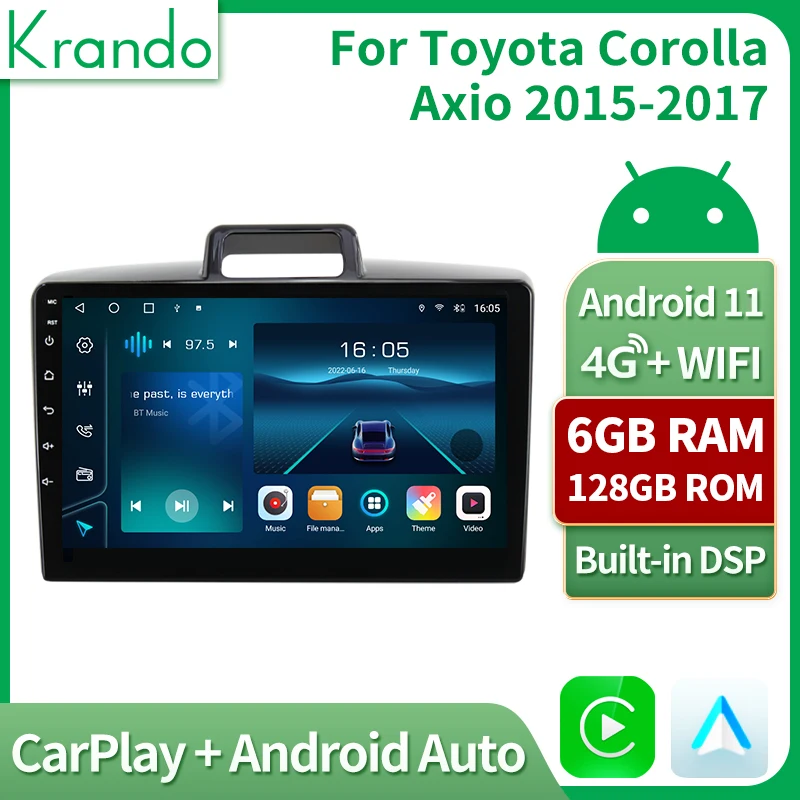 Krando Android 11.0 Car Radio For Toyota Corolla 2015-2017 Navigation GPS Stereo Receiver 10'' Wireless Carplay DVD Head Unit 
Krando Android 11.0 Car Radio For Toyota Corolla 2015-2017 Navigation GPS Stereo Receiver 10'' Wireless Carplay DVD Head Unit