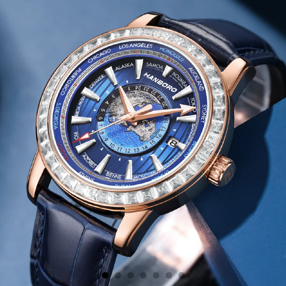 HANBORO new design Mens Automatic watch top brand luxury Man Watches luminous Business mechanical watch Leather strap Wristwatch
HANBORO new design Mens Automatic watch top brand luxury Man Watches luminous Business mechanical watch Leather strap Wristwatch