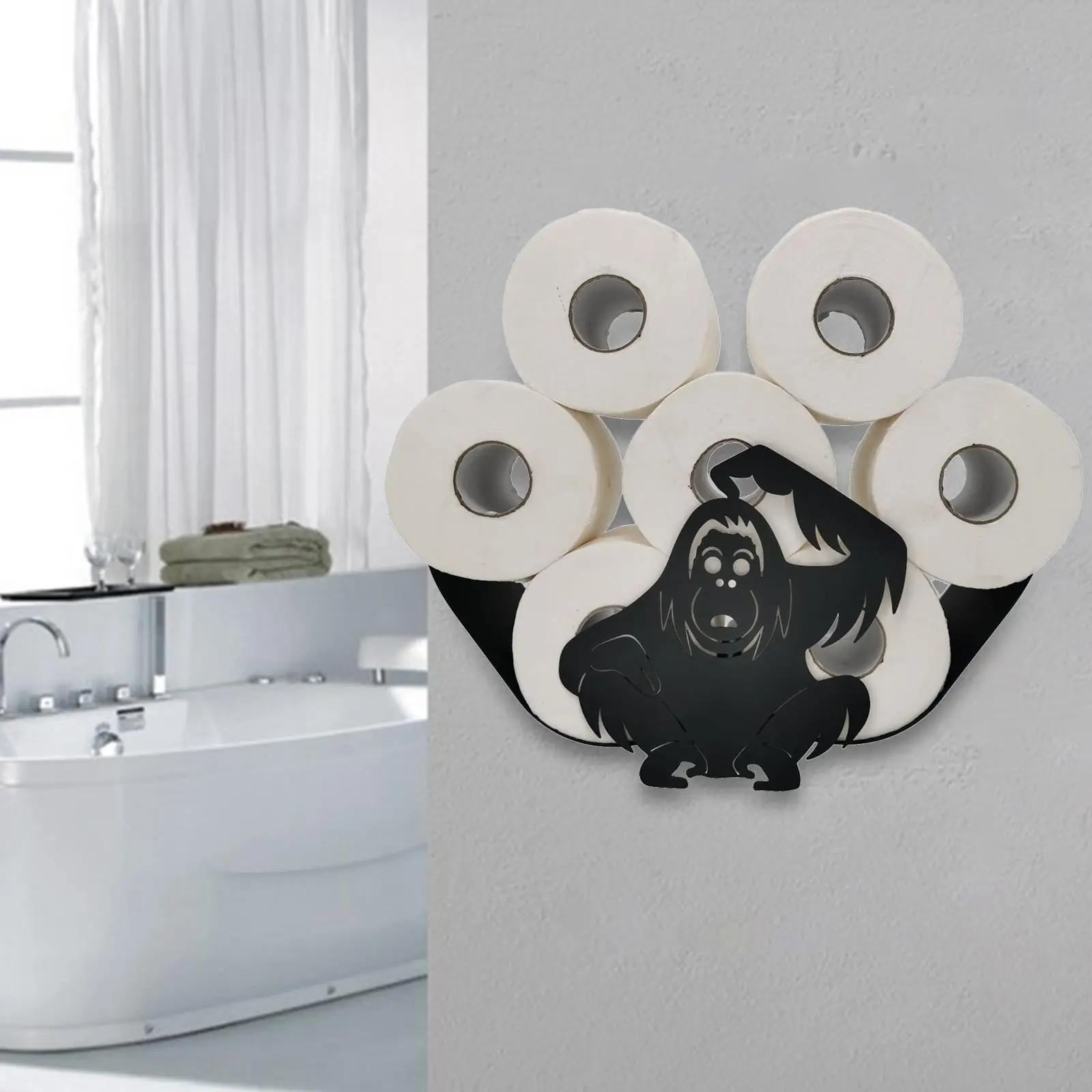 Chimpanzees Shaped Toilet Roll Paper Holder Tissue Paper Storage Rack Paper Storage Containers for Home Toilet Bedroom
Chimpanzees Shaped Toilet Roll Paper Holder Tissue Paper Storage Rack Paper Storage Containers for Home Toilet Bedroom