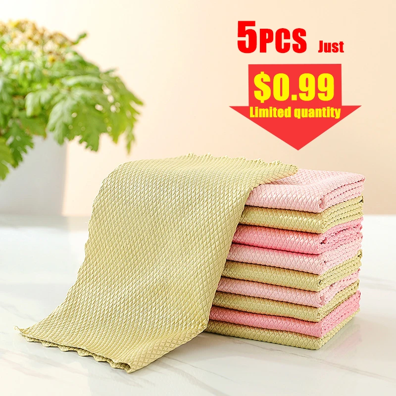 Glass Cleaning Towel Absorbent Tableware Cloth Kitchen Dishcloth Remove Oil Without Traces Towel Household Cleaning Tool
Glass Cleaning Towel Absorbent Tableware Cloth Kitchen Dishcloth Remove Oil Without Traces Towel Household Cleaning Tool