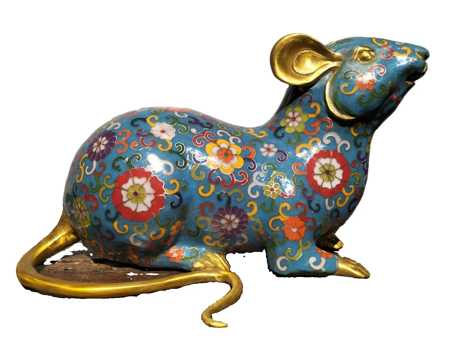 LAOJUNLU Pure Copper Cloisonne Blue Gourd Filigree Enamel Color Seiko Casting Rat Come To Treasure Into The Treasure Zodiac
LAOJUNLU Pure Copper Cloisonne Blue Gourd Filigree Enamel Color Seiko Casting Rat Come To Treasure Into The Treasure Zodiac