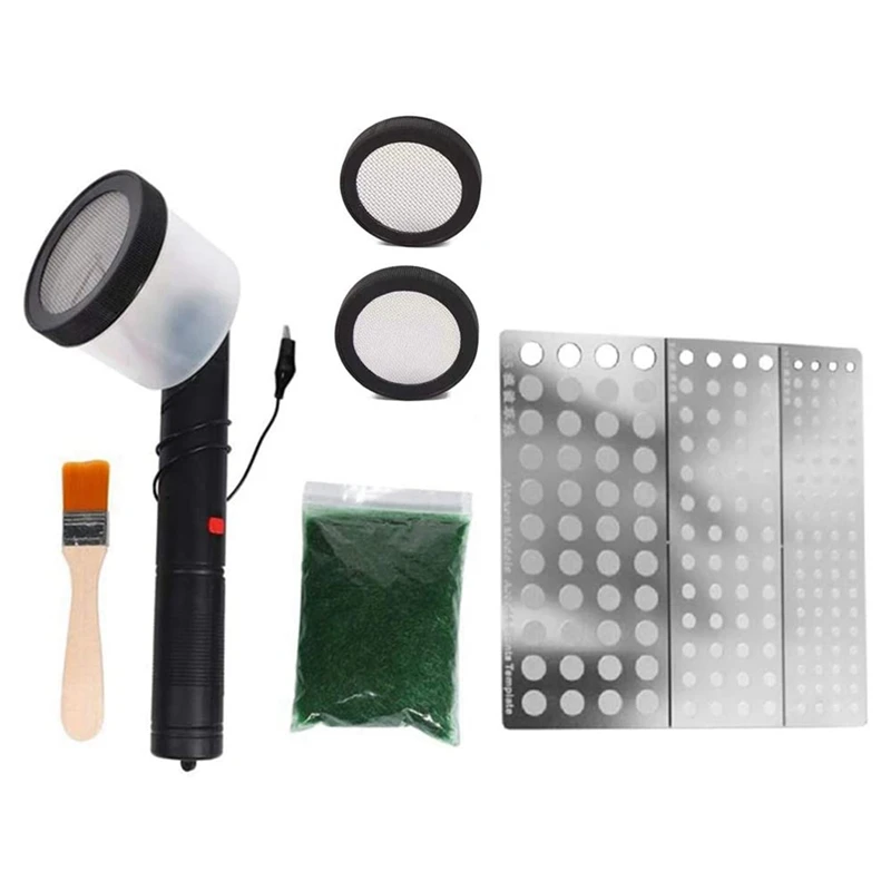 Flocking Kit Static Grass Applicator ABS Flocking Machine With Antislip Handle For DIY Scenic Modelling Diorama Scenery
Flocking Kit Static Grass Applicator ABS Flocking Machine With Antislip Handle For DIY Scenic Modelling Diorama Scenery