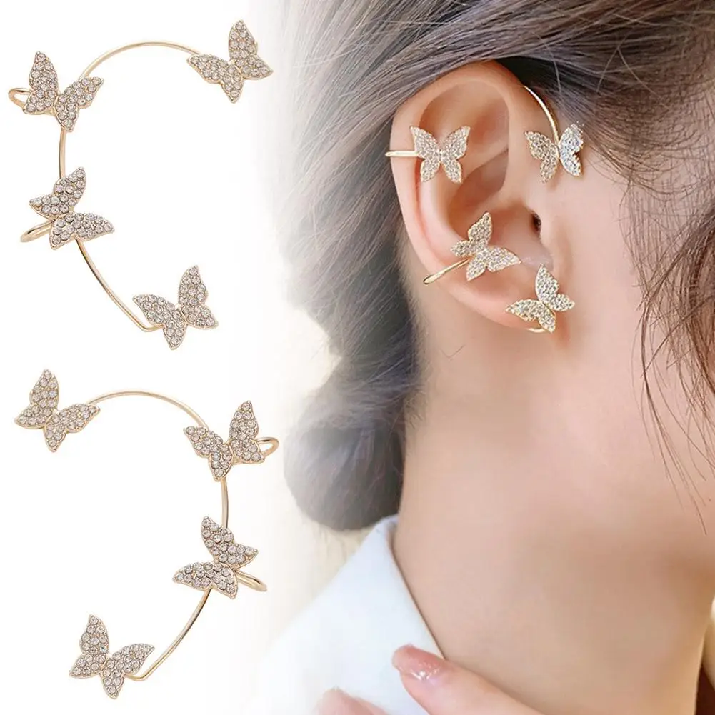 Butterfly Ear Hanger Versatile New Style No Ear Hole Ear Clip Temperament Fashion Earrings Integrated V4G4
Butterfly Ear Hanger Versatile New Style No Ear Hole Ear Clip Temperament Fashion Earrings Integrated V4G4