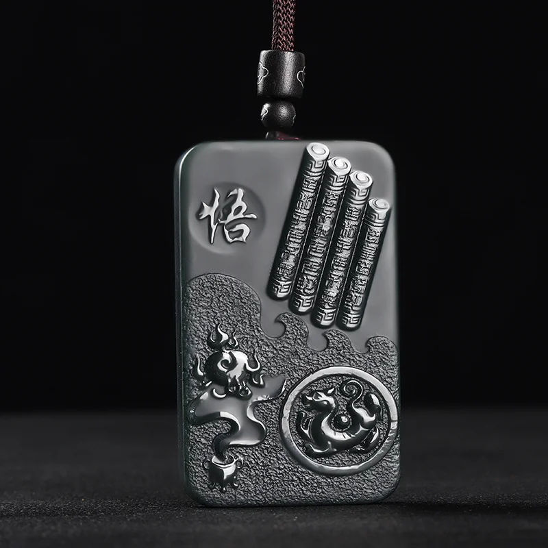 Mai Chuang/He Tian Cyan Jade Enlightenment Comprehend Necklace Pendant Fashion Elegant Personality Jewelry Men Women Couple Gift
Mai Chuang/He Tian Cyan Jade Enlightenment Comprehend Necklace Pendant Fashion Elegant Personality Jewelry Men Women Couple Gift