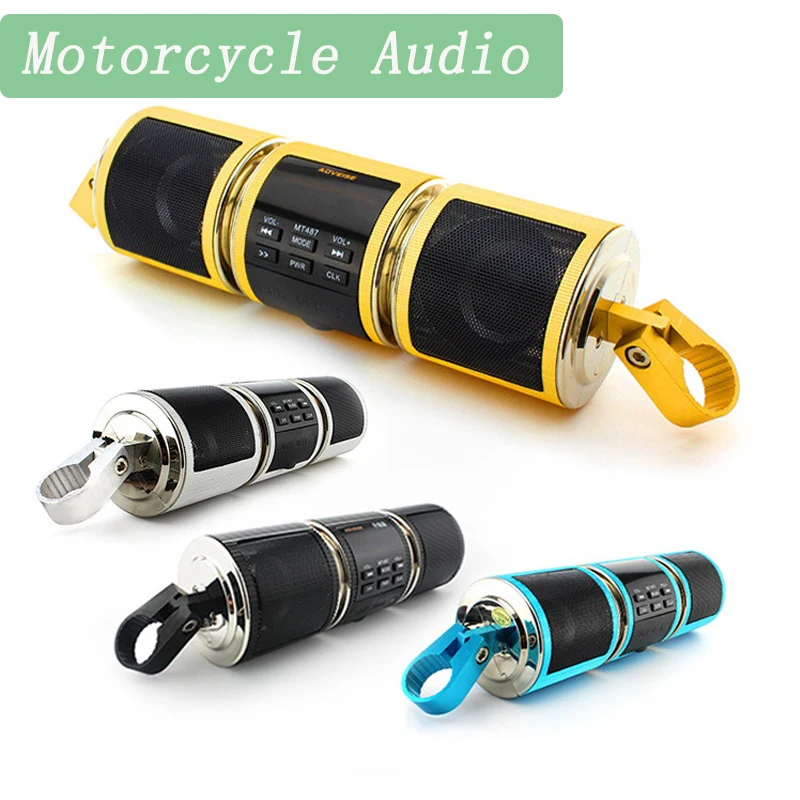 Waterproor Motorcycle Audio Speaker 2x7W Wireless Bluetooth Motorcycle Stereo Subwoofer Support Bluetooth/TF/MP3/AUX/FM radio
Waterproor Motorcycle Audio Speaker 2x7W Wireless Bluetooth Motorcycle Stereo Subwoofer Support Bluetooth/TF/MP3/AUX/FM radio