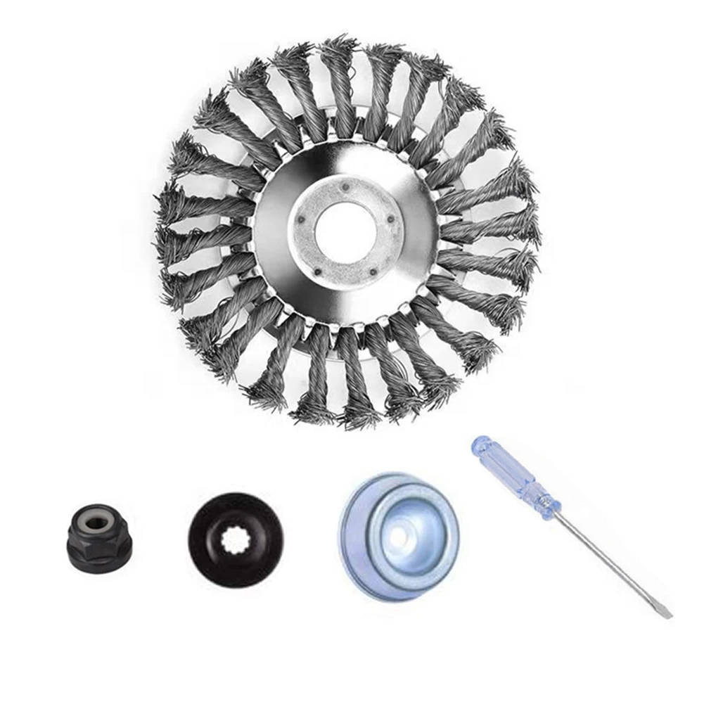 1 Pcs Grass Trimmer 6 Inch Steel Wire Brush Cutter Trimmer Head Kits W/ Weeds Trimmer Head Cutter Lawn Mower Accessories
1 Pcs Grass Trimmer 6 Inch Steel Wire Brush Cutter Trimmer Head Kits W/ Weeds Trimmer Head Cutter Lawn Mower Accessories