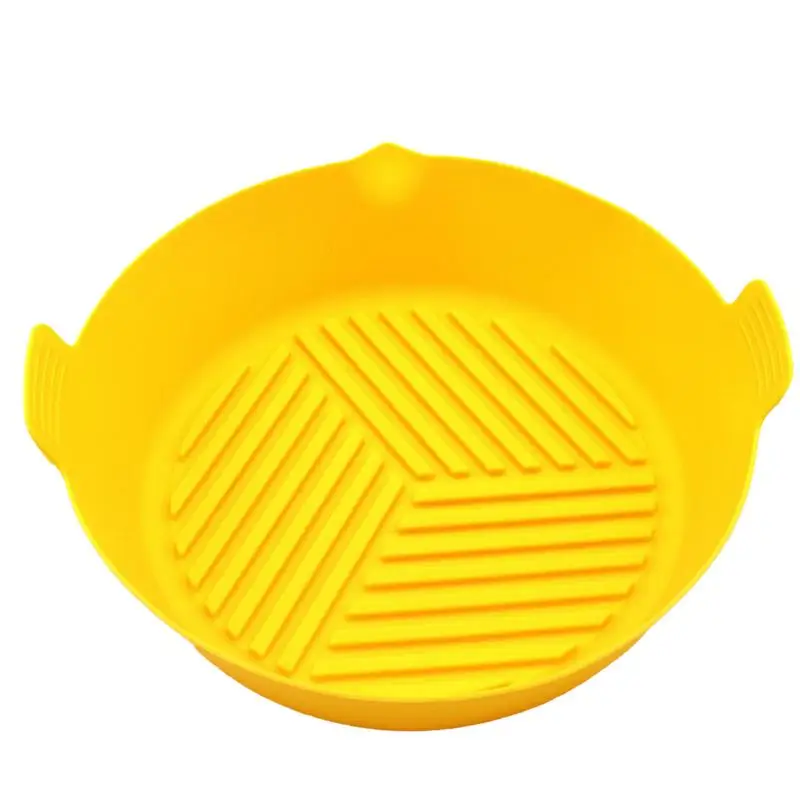 

Air Fryer Silicone Pot Food Safe Air Fryers Oven Accessories Replacement Flammable Parchment Liner Paper Reusable 8 Inch Basket