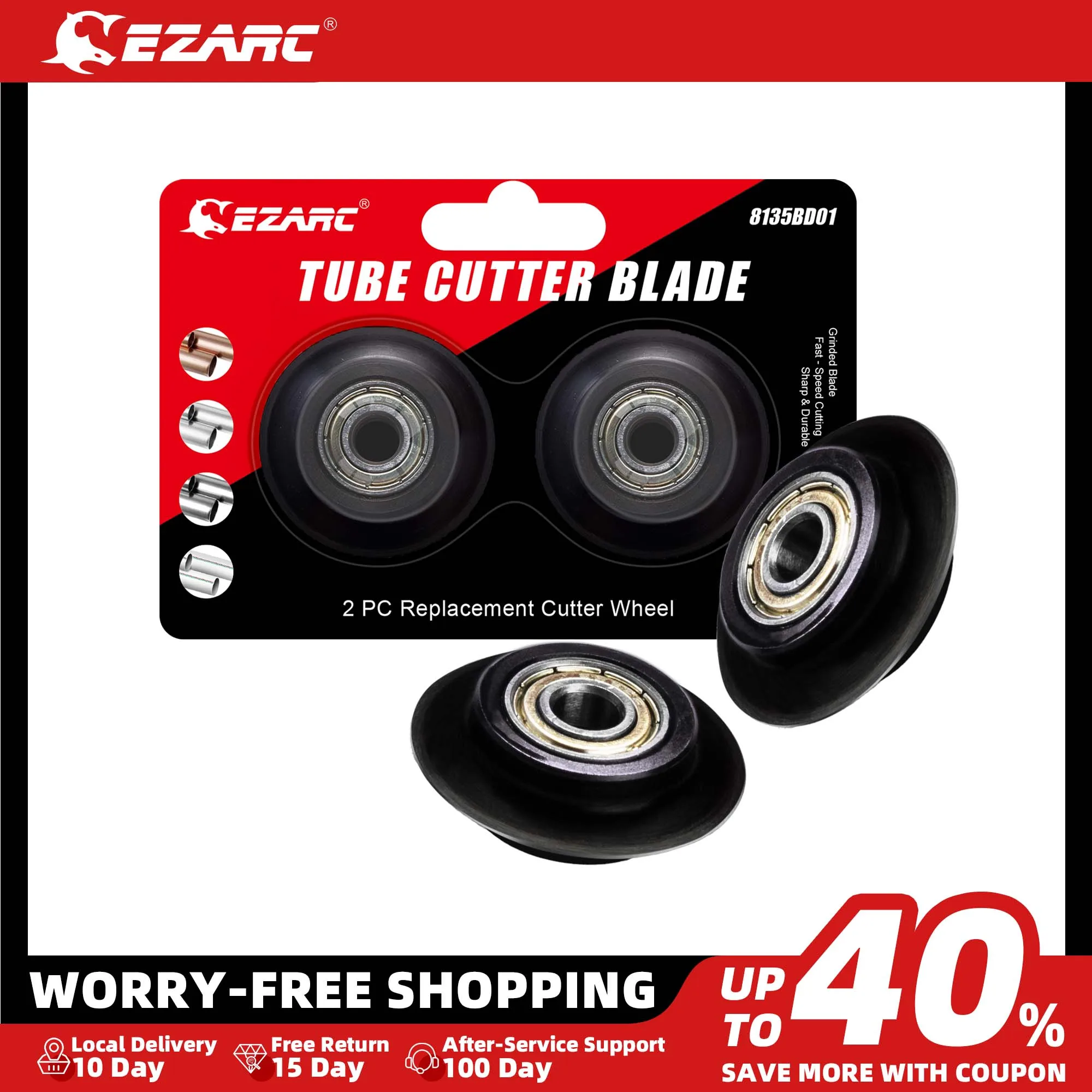 EZARC Pipe Cutter Spare Blade for Medium Large Pipe Cutter for Cutting Pipes of Aluminum Copper PVC Thin Stainless Steel Tube
EZARC Pipe Cutter Spare Blade for Medium Large Pipe Cutter for Cutting Pipes of Aluminum Copper PVC Thin Stainless Steel Tube
