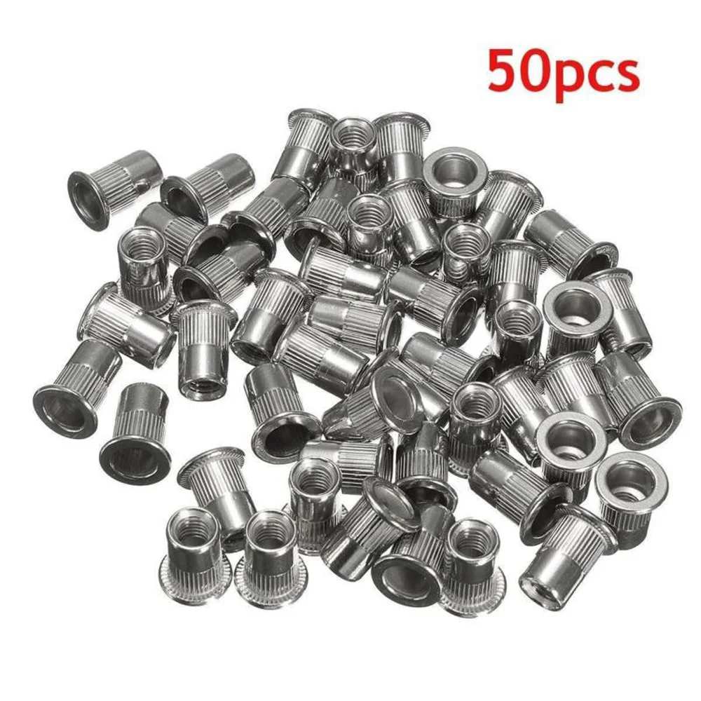50pcs Stainless Steel Flat Head Rivet Nut Flat Head Rivet Nut Stainless Steel Zinc Plated Cap Rivet Threaded Nut M6 Thread
50pcs Stainless Steel Flat Head Rivet Nut Flat Head Rivet Nut Stainless Steel Zinc Plated Cap Rivet Threaded Nut M6 Thread