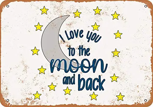Metal Sign - I Love You to The Moon and Back - Vintage Look Wall Decor for Cafe Bar Pub Home Beer Decoration Crafts
Metal Sign - I Love You to The Moon and Back - Vintage Look Wall Decor for Cafe Bar Pub Home Beer Decoration Crafts