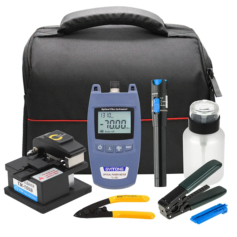 Optical fiber cold splicing set cutting knife optical power meter light pen leather wire stripping pliers Miller pliers
Optical fiber cold splicing set cutting knife optical power meter light pen leather wire stripping pliers Miller pliers