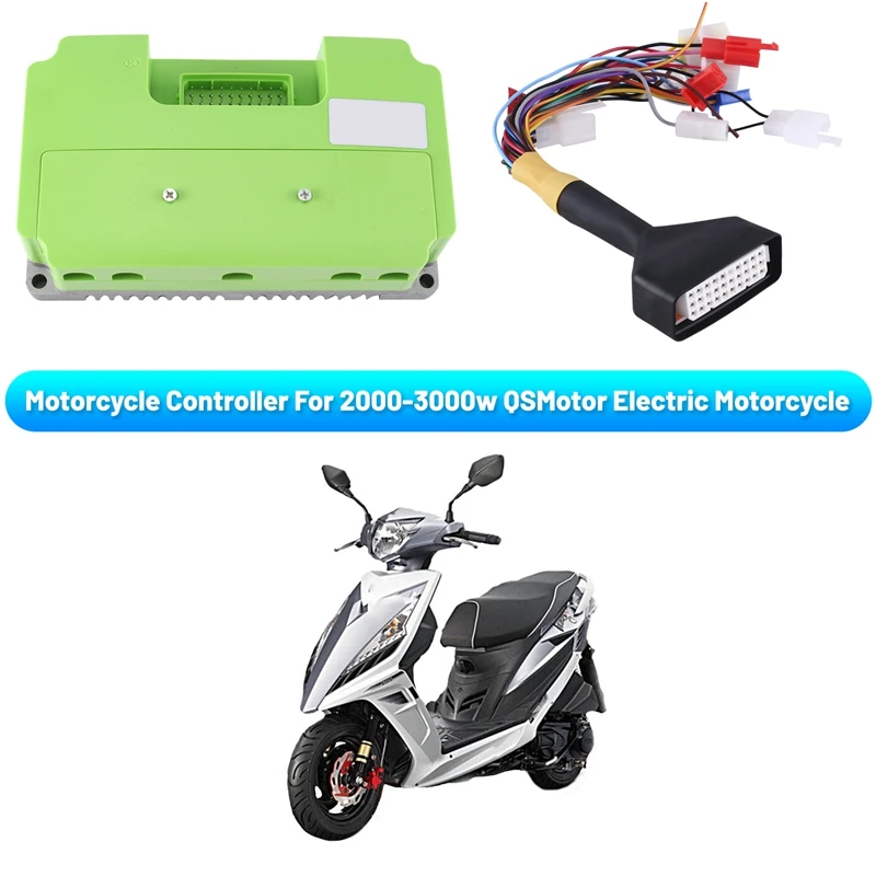 

Контроллер для мотоцикла ND72240 240A с сигналами и Bluetooth-адаптером для электрического мотоцикла QSMotor 2000-3000 Вт
