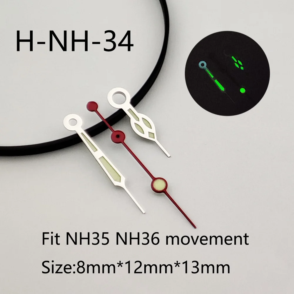 

SUB/SKX007 Green Glow NH35 Pointer Needle Suitable for NH35 Secondhand Nh36 Movement Watch Accessories