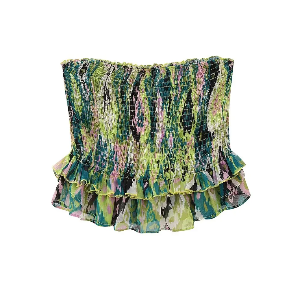 PB&ZA Women 2023 Summer New Fashion Bra Print Top Versatile and Unique Off Back Elastic Waist Sleeveless Wrap Top Mujer
PB&ZA Women 2023 Summer New Fashion Bra Print Top Versatile and Unique Off Back Elastic Waist Sleeveless Wrap Top Mujer