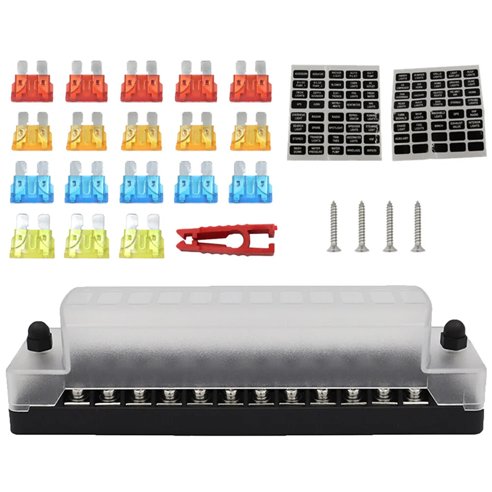 6 Way Fuse Box Waterproof Holder Car Automotive Fuses 12-way Block Circuit Vehicle
6 Way Fuse Box Waterproof Holder Car Automotive Fuses 12-way Block Circuit Vehicle